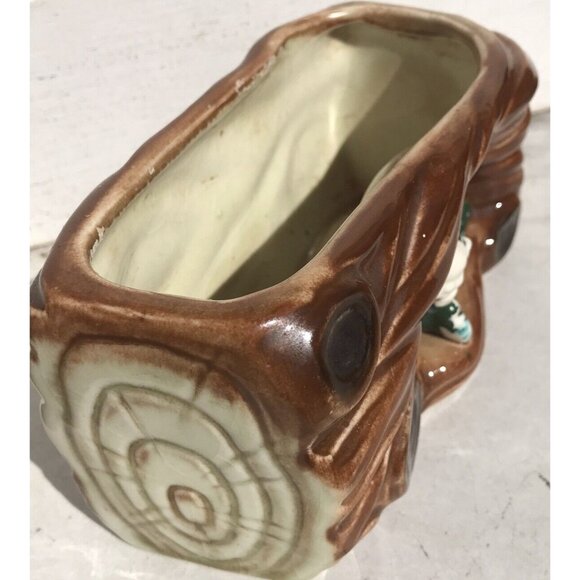 Antq Thames Ceramic Red Pixie Elf MCM 50s Christmas Woodland Planter MCM Lot HTF - Picture 9 of 16